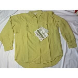 RAILRIDERS Women's Small GLOBAL TRAVEL SERIES Button Down Shirt NWT!